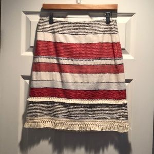 Cute J. McLaughlin Skirt with Tassel Detail